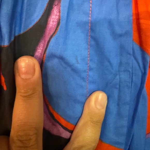 NWT FRNCH Paris Marylou moving flowers multicolor cotton short size XS - Picture 4 of 6